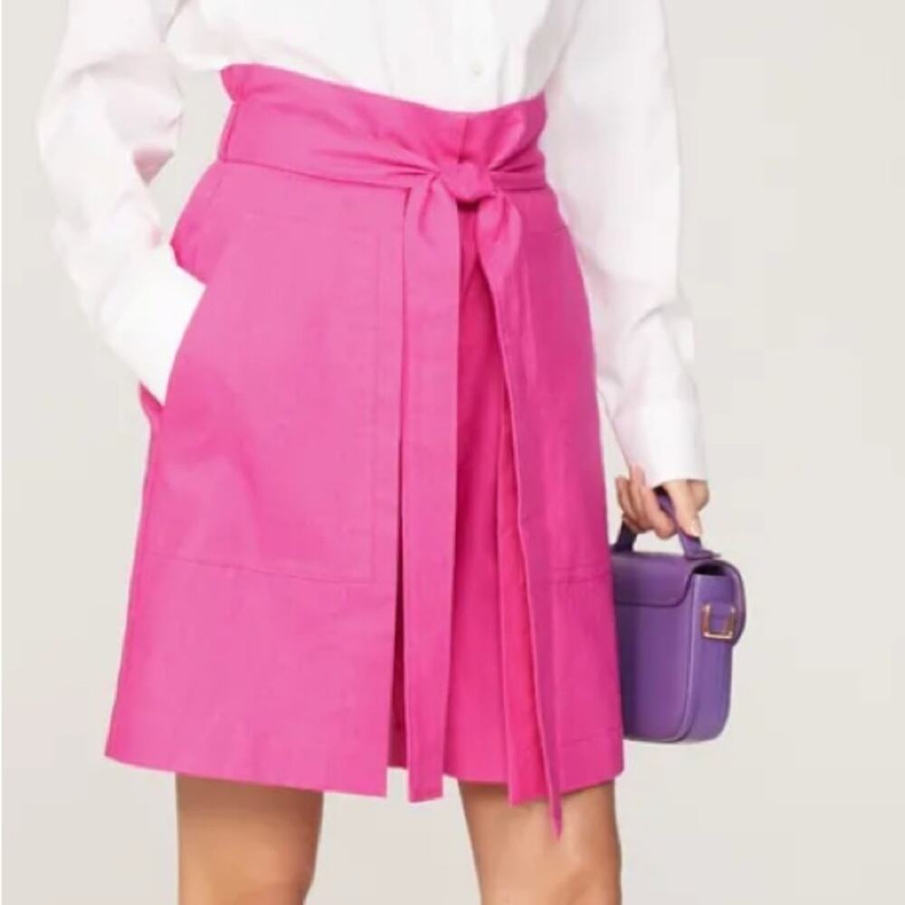EUDON CHOI Pink Pleated Shorts Size 6